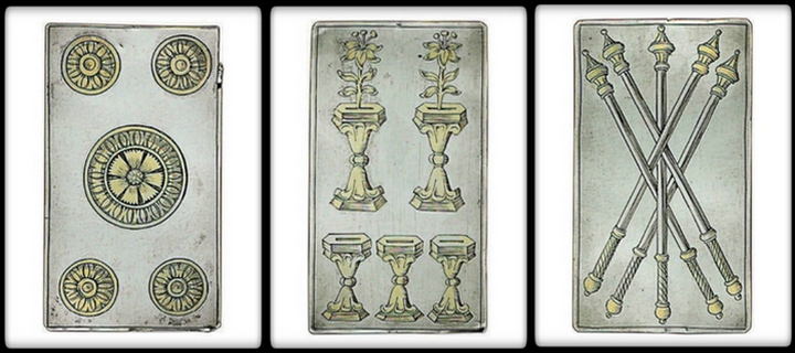 4,500 - Price for Set of Silver Playing Cards
