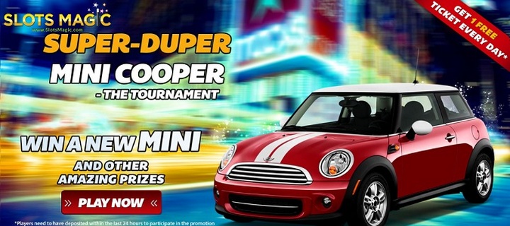 Win a Mini Cooper and Cash Bonuses at SlotsMagic Casino