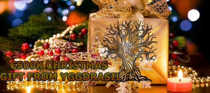 500K - a Christmas Gift from Casino Software Developer, Yggdrasil
