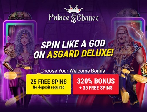 25 Free Spins No Deposit Bonus at Palace of Chance Casino
