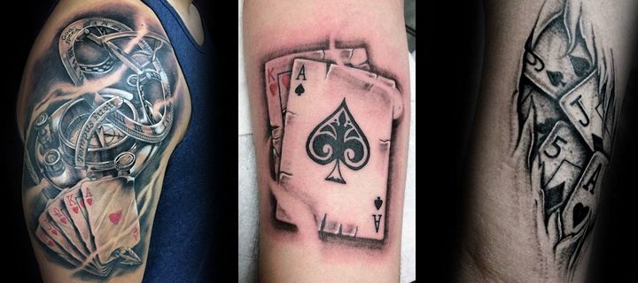 90 Playing Casino Tattoos – Lucky Ideas, part 2