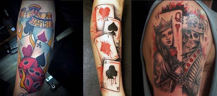 90 Playing Casino Tattoos – Lucky Ideas, part 3/3