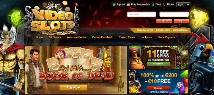 Video Slots Casino Review - Sign-up and get 11 Free Spins!