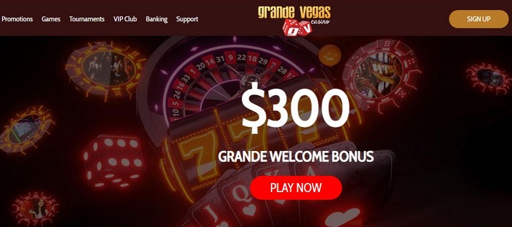 Grande Vegas Casino with $25 Free Bonus