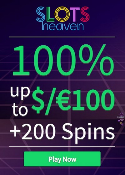 $400 Welcome Bonus  from Slots Heaven Casino