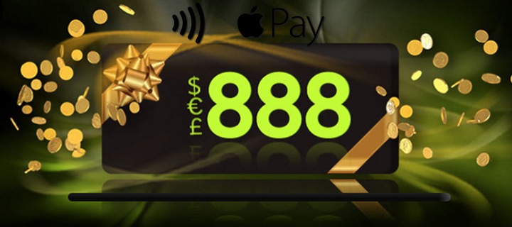 United Kingdom players can now enjoy the convenience of depositing directly into their real money casino 888 accounts via casino payment method Apple Pay.