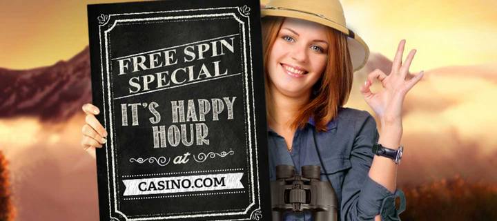 Free Spins Happy Hour at Casino com
