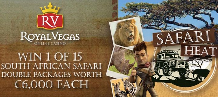 Win Trip to South African Safari and 300000 cash prizes at RoyalVegas Casino