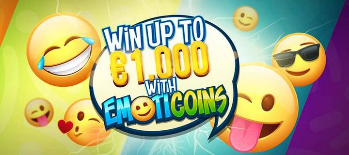 Win Up to 1000 with New Emoticoins Slot at Energy Casino