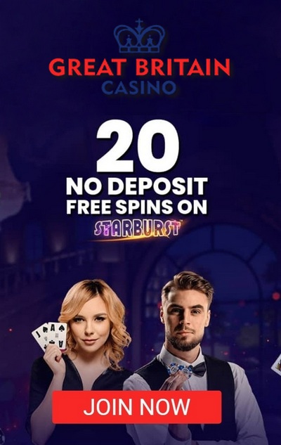 20 Free Spins No Deposit Bonus at Great Britain Casino