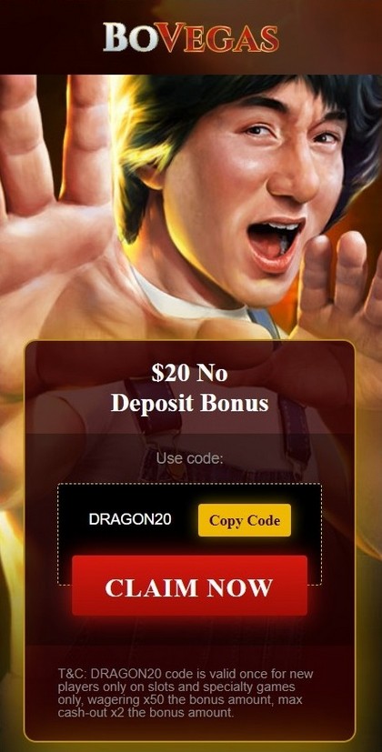 $20 No Deposit Bonus at BoVegas Casino