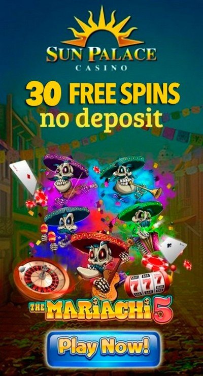 30 Free Spins at Sun Palace Casino