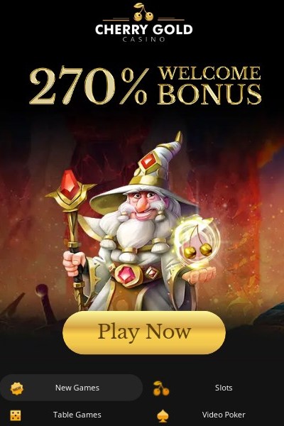 Welcome Bonus 270% at Cherry Gold Casino 