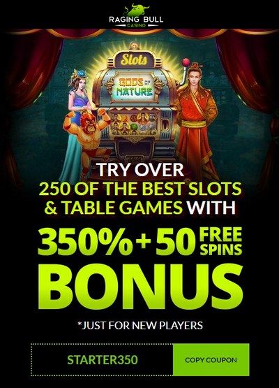 Welcome Bonus Raging Bull Slots Casino