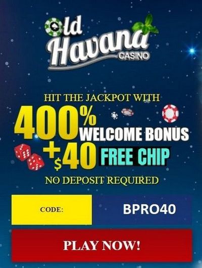 Welcome Bonus $3,000 from Old Havana Casino