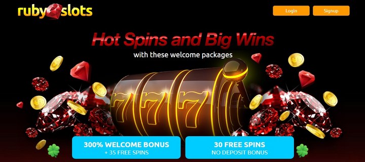 Ruby Slots Casino with best bonuses
