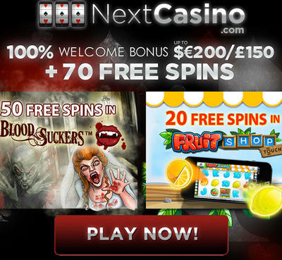 Welcome Bonus Next Casino